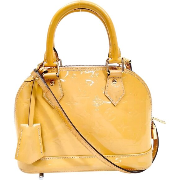 734547BH (X6) Louis Vuitton Crossbody Bag Beige Monogram Vernis - Picture 1 of 13